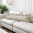 thumbnail image 2 of Pink White Flowers Body Pillow Covers 20"x54", Spring Floral Elegant Pastoral Botanical Rustic Soft Brushed Microfiber Breathable Throw Pillow Covers, Pillowcase with Zipper for Couch Sofa Bedroom, 2 of 9