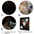 thumbnail image 3 of Designart "Vibrant Portrait of a Rhinoceros" Animals Floater Framed Canvas Print, 3 of 7