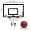 thumbnail image 4 of Transparent Hanging Door Basketball Board Punch-free Mini Basketball Backboard With 1 Basket Net 4 Hook 1 Basketball, 4 of 4