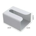 thumbnail image 2 of Pequeña caja de pañuelos autoadhesiva para montar en la pared, adecuada para baño, dormitorio y sala de estar, 2 of 5