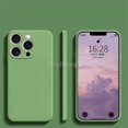 thumbnail image 1 of For iPhone 16 Pro Max Case Liquid Silicone Plain Case For Apple iPhone 16 Pro Max Cover TPU Anti-drop Phone Protector Cover Green For iPhone 16 ProMax, 1 of 6