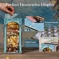 thumbnail image 4 of Kit de rincón para libros DIY para casa de muñecas MiniCity Hemingway House con LED, 4 of 6