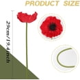 thumbnail image 3 of ABPETE 20PCS Red Poppy Flowers Artificial 19.4" PU Real Touch Faux Poppies Fake Flower Bulk for Wedding Bouquets Floral Arrangements Centerpiece Corsages Home Table Garden Party Decor(Red), 3 of 14