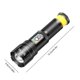 thumbnail image 2 of Linterna alta Lúmenes de lúmenes Antorcha Zoomable Luz de emergencia con luz de mazorca para acampar, 2 of 9