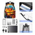 thumbnail image 4 of Honeii Colorful Paint Print Print School Backpack,Casual Lightweight Travel Rucksack Daypack,Backpacks for College High, 4 of 6