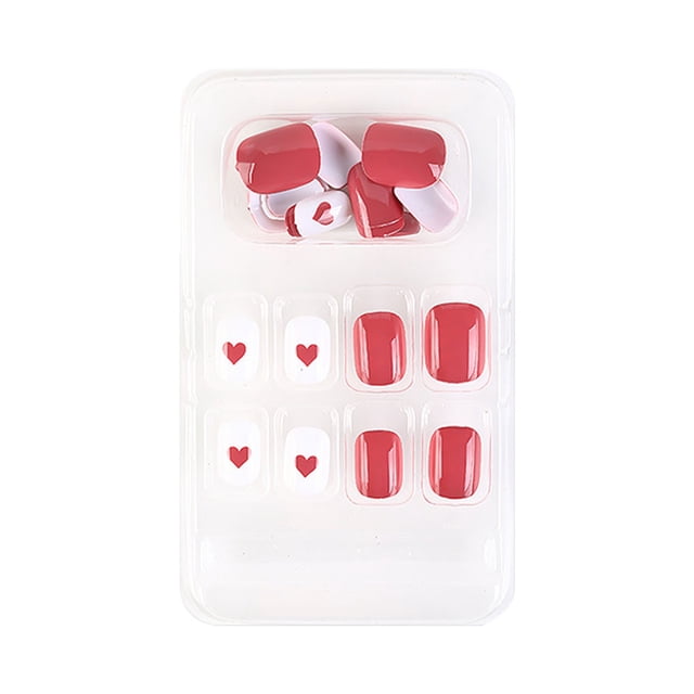 ziyahi Faux Ongles Portables Assortis Simples à Porter Sans Odeur Irritante Faux Ongles Respirants Type à Presser Réglable Type 16 Type 9 F741 1ensemble