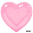 thumbnail image 1 of Gupgi 20pcs Disposable Tableware Set, Heart Shape Plates or Napkins Valentine's Day Party Supplies Photography Props, 1 of 6