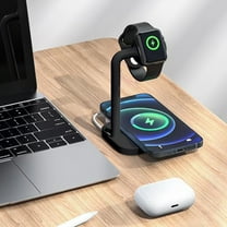 XGFHYJEH Charging Station, Wireless Charging Station, Charging Station for Multiple Devices, Wireless Charging, 15W Charge Station, Wireless Charge, for Android, Iphone, Apple, Samsung, Ipad