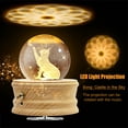 thumbnail image 2 of FORHVIPS 3D Crystal Ball Music Box with Projection LED Light and Rotating Wooden Base,Best Gift for Christmas,Birthday,Mother's Day,Valentine's Day,Music Boxes for Women Mom Girls, 2 of 6