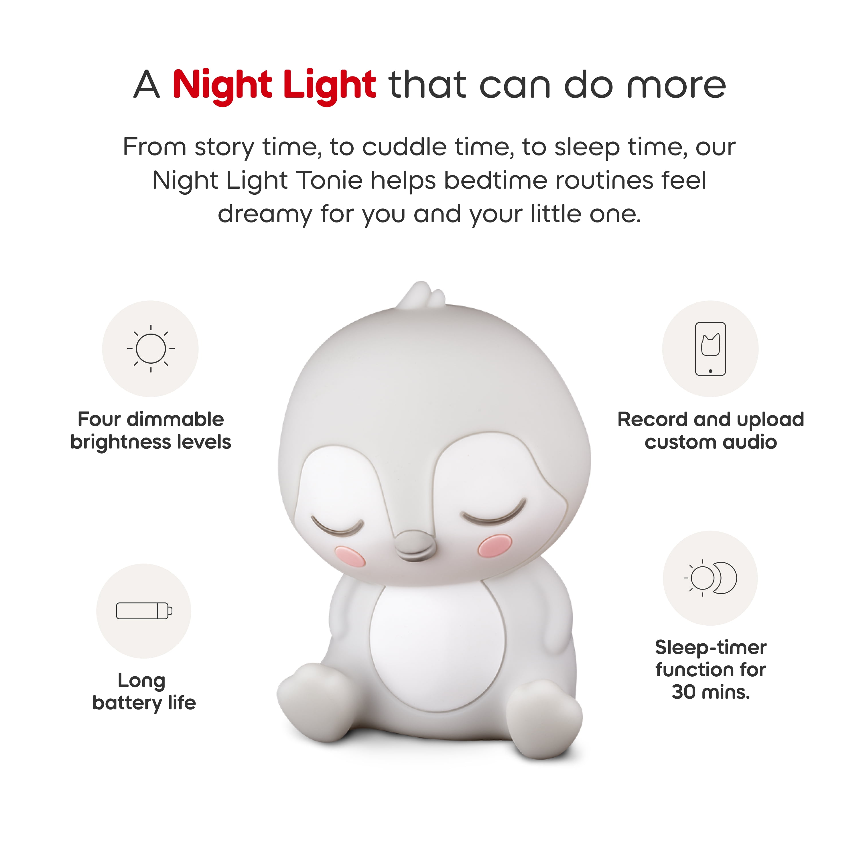 tonies Sleepy Friends: Sleepy Penguin Night Light