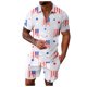thumbnail image 4 of Playeras Lisas Para Hombre, Moda De Verano Para Hombre, Informal, Playero, Estampado Digital 3D, Solapa, Botón, Camisa De Manga Corta, Camiseta Hawaiana, 4 of 4