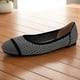 thumbnail image 4 of Zapatos Bailarina Informales Mocasines Sin Cordones Bailarinas Punto para Mujer Boda, 4 of 9