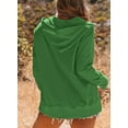 thumbnail image 4 of Sidefeel Women Button V Neck Hoodies Casual Oversized Pullover Sweatshirt Henley Hooded Tops with Pockets S-2XL, 4 of 11