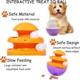 thumbnail image 2 of El juguete con ruedas para mascotas para perros y gatos aumenta el coeficiente intelectual, el juguete rompecabezas interactivo y la bola dispensadora de comida., 2 of 5