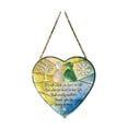 thumbnail image 2 of Two Dimensional Sea Glass Heart Friendship Keepsake, Translucent Light Catching Ornament, Thoughtful Gift For Loved Ones, Desk Shelf Or Table Display, Durable Coastal Style Home Decor Accent Piece, 2 of 7