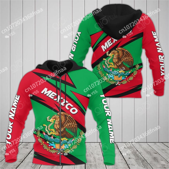 Nuevo Mexico Sudaderas Con Capucha Personalidad Chndal Libre Diy Nombre Bandera Mexicana Todo Sobre Impresin 3d Para Hombres Y Mujeres Sudadera Personalizada Walmart