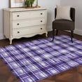 thumbnail image 5 of Purple Plaid Area Rug 4x6 Washable Rug Non Slip Modern Art Checkered Farmhouse Large Area Rug Indoor Floor Carpet for Entryway Bedroom Kitchen Living Room Home Office Dining Room Nursery, 5 of 8