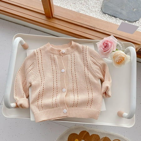 

Child Sweater Kids Toddler Babys Girls Boys Spring Winter Solid Knit Cardigan Long Sleeve Jacket Clothes Pullover Coat