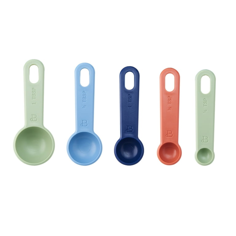 Beautiful Nesting Measuring Spoons with Ring in Assorted Colors