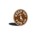 thumbnail image 3 of Ski Tips Up Circle Novelty Sign, Metal Wall Decor - 12" Round, 3 of 4