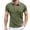 Army Green, variant on Afdoent Men's Golf Shirt Color Block Button Open Neck Men Casual Loose Comfortable Business Sports Short Sleeve Shirt Classic