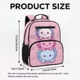 thumbnail image 7 of KUIFORTI Pink Axolotl Toddler Backpack Girls Kids School Bag with Multiple Storage Pockets Adjustable Straps for Preschool Kindergarten Back to School Supplies, 7 of 7