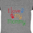 thumbnail image 3 of Inktastic I Love My Mommy Handprints Boys or Girls Baby Bodysuit, 3 of 4