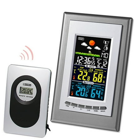 weather thermometer indoor outdoor forecast lcd clock wireless calendar station digital