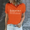 thumbnail image 1 of LSLJS Women's Funny Printed Pattern Casual Fashion Soild Color Short Sleeve Tops Blouse, 1 of 1