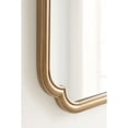 thumbnail image 4 of Kate and Laurel Glenby Transitional Scalloped Wall Mirror, 24 x 36, Gold, Modern Wooden Rectangle Mirror with Scalloped Edges for Use as Bathroom Wall Accent or Living Room Mantel Decor, 4 of 9