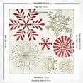 thumbnail image 5 of Art.com Christmas Snowflakes Art Print by PI Studio, White Frame Wall Art, 21" x 21", 5 of 5