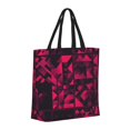 thumbnail image 3 of Single Shoulder Bag Convenience Bag 19.6×15.7×5.9in Light And Weight-Free Main Pocket Large Portable And Single Shoulder Back Darkmagenta Geometric Patterns_1, 3 of 7