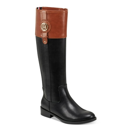 

Tommy Hilfiger Womens Imina 3 Faux Leather Knee-High Riding Boots