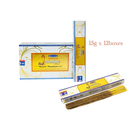 Nag Champa Satya Natural Jasmine Incense 15G X 12Boxes Full Box Fresh Stock!!