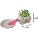 thumbnail image 2 of 2024 Mini Self-Suction Ceramic Flower Pots with Tray for Succulents Cactus Flower Pots Decoration for Home, Office, Indoor Puppy, 2 of 4
