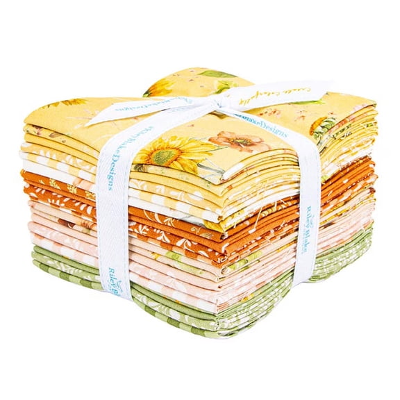 Riley Blake - Sunflower Whispers Fat Quarter Bundle by Lisa Audit 19 pcs