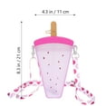 thumbnail image 3 of Portable Kids Water Bottle Ice Cream Water Bottle with Strap Straw Drinking Bottle, 3 of 6