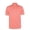 Coral Rose, variant on Men's Microfiber Tonal Pinstripe Texture, Solid Tailored Collar Short Sleeve Golf Polo Shirt #3637