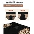 thumbnail image 6 of INNERSY Women's Period Underwear High Waisted Postpartum Menstrual Panties 3-Pack(XL,Dark/Leopard), 6 of 9