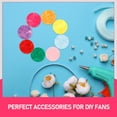 thumbnail image 5 of OUNONA Craft Felt Nonwoven Fabric 100Pcs Assorted Color Round Felt Pieces For Diy Projects, 5 of 5