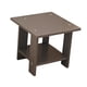 thumbnail image 4 of Mesa auxiliar de madera de doble capa, moderna, versátil y para pasillos de estilo rústico. Gris, 4 of 9