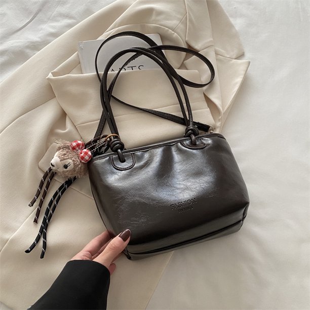 Bolsos de gran valor para mujer, otoño e invierno, retro, versátil, 2025, nuevo bolso bandolera informal para mujer, bolso bandolera portátil.