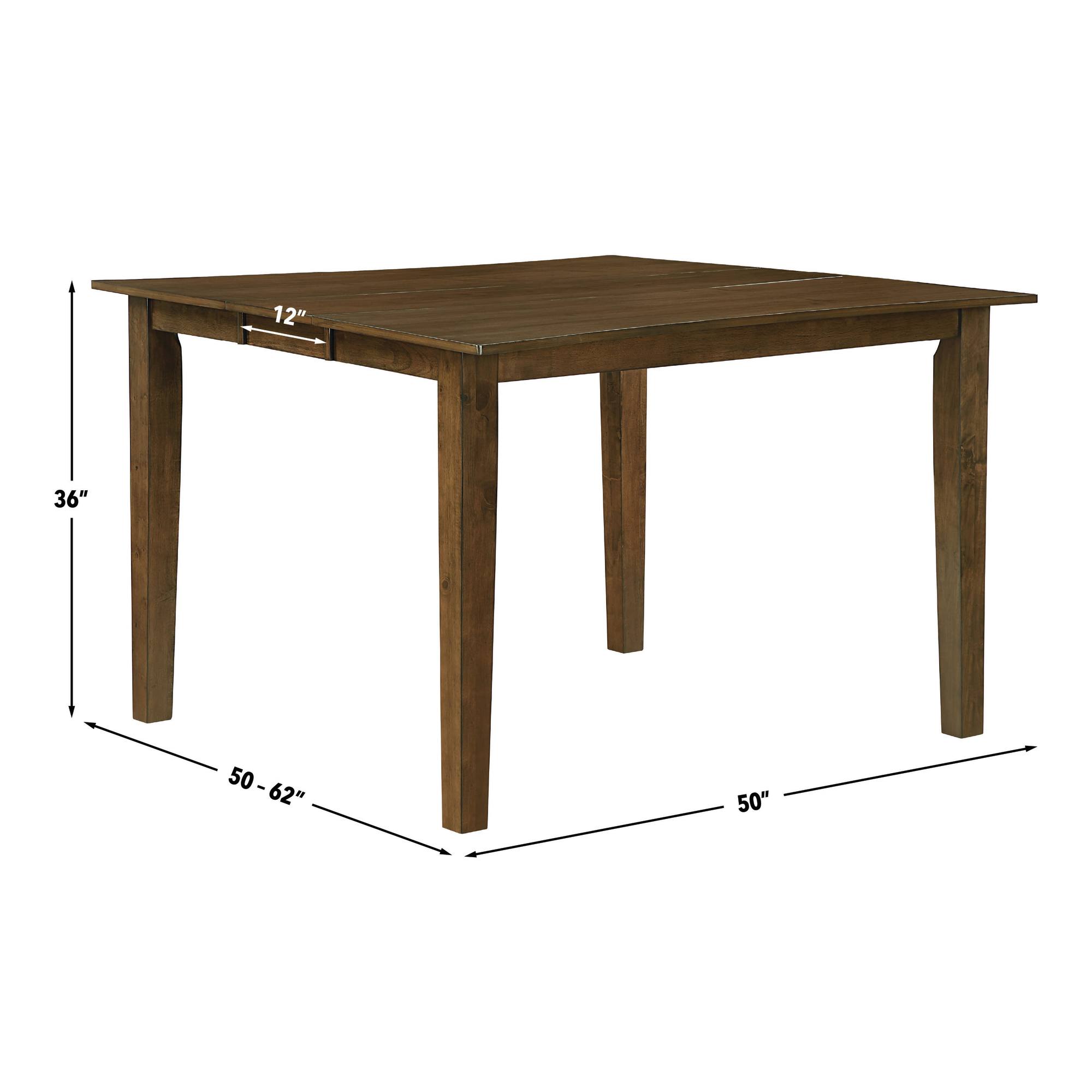 Steve Silver Joplin Rectangle Expandable Walnut Counter Table