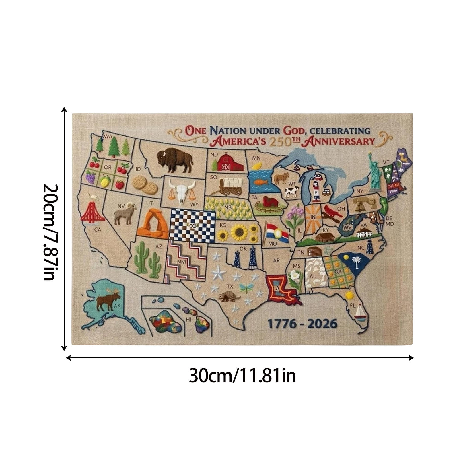 Puzzle Cross-Stitch DIY Kit for Adults, Home Decor Craft Set, Gift for Holiday, Relaxation, Suitable for Easter, Christmas, A