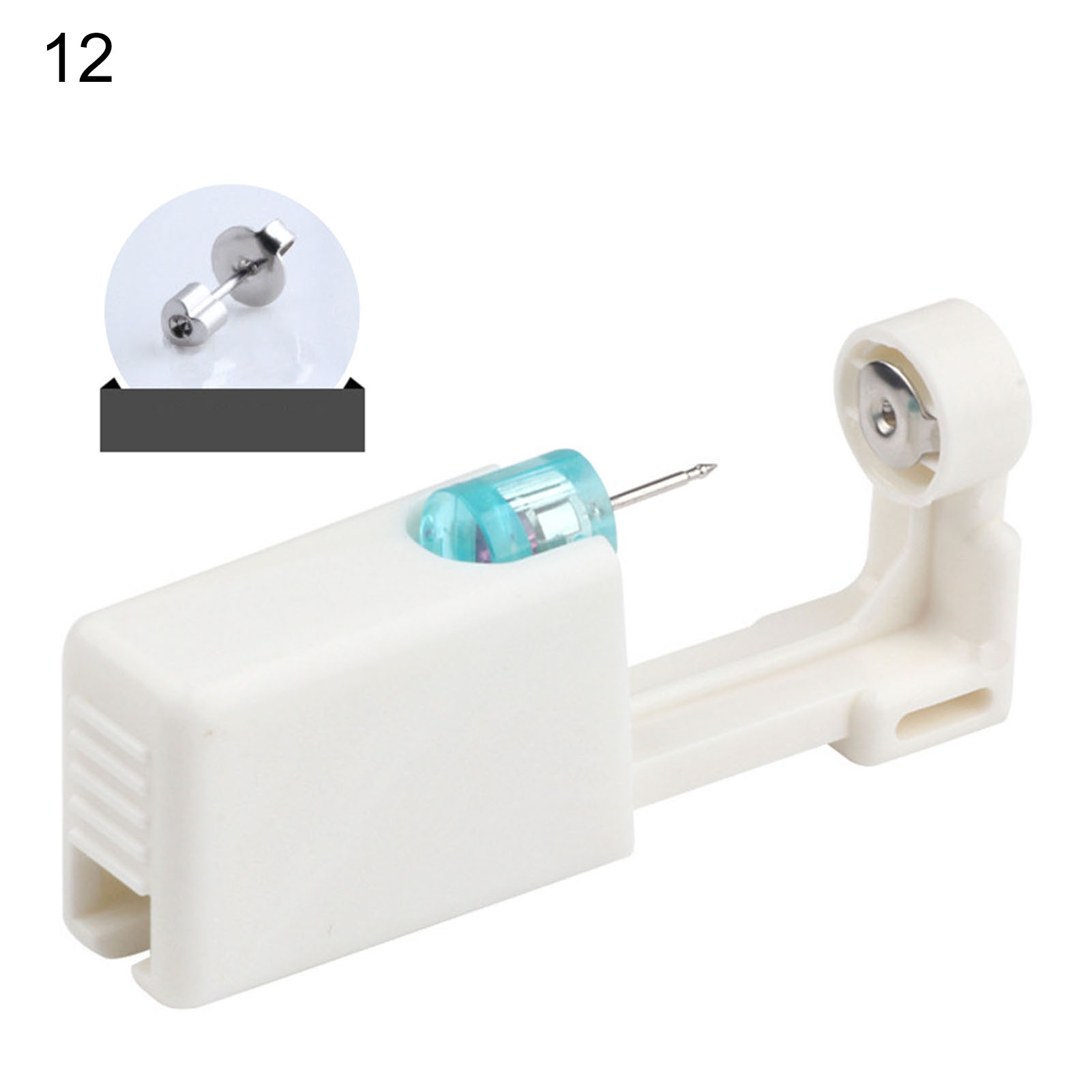 QCTime Ear Piercer Disposable Piercing Stainless Steel No Pain Sturdy Piercing Device for Daily