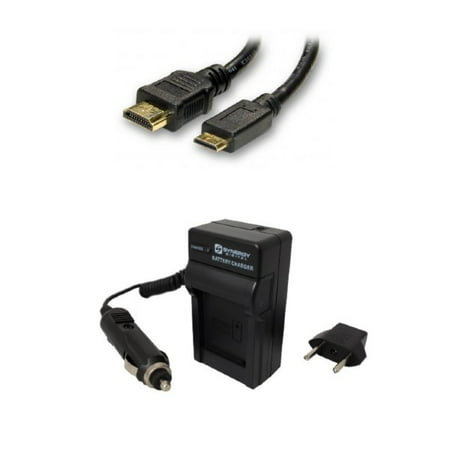 Accessory Kit Compatible with Synergy Digital, Works with Fujifilm X100V Digital Camera includes: SDM-1554 Charger, HDMI6FMC AV & HDMI Cable