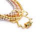 thumbnail image 2 of Pulsera Triple 3 Colores con Dije Niña / Niño Chapa de Oro 18k multicolor 1 Ametrinaa MPPD0002, 2 of 4