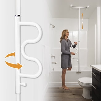 Stander Wonder Pole, Bathroom Safety Rail, Tension Mounted Assist