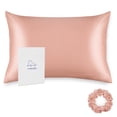 thumbnail image 1 of Funda de almohada ALASKA BEAR Natural Silk 19 Momme 600TC Queen Dusty Pink, 1 of 5