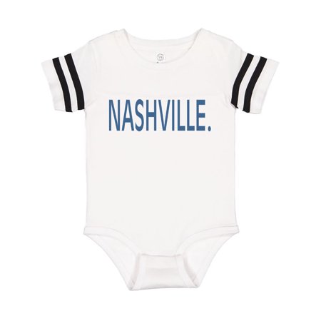 

Inktastic Nashville in Light Blue Text Gift Baby Boy or Baby Girl Bodysuit